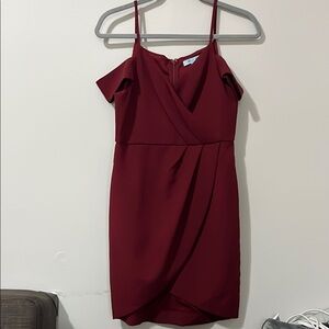 She+Sky burgendy dress 👗